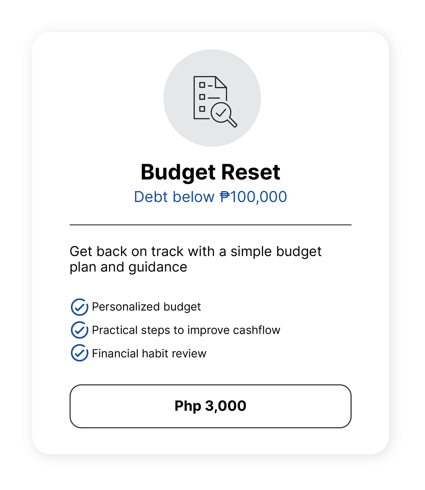 Budget Reset